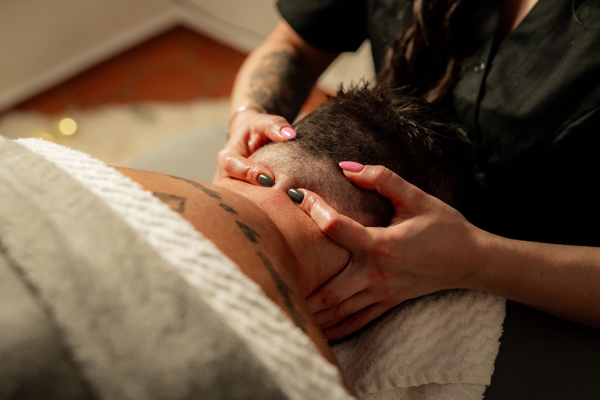 Masáž šíje a krční páteře